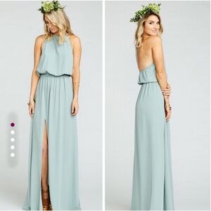 Show Me Your MuMu Backless Light Blue Dress